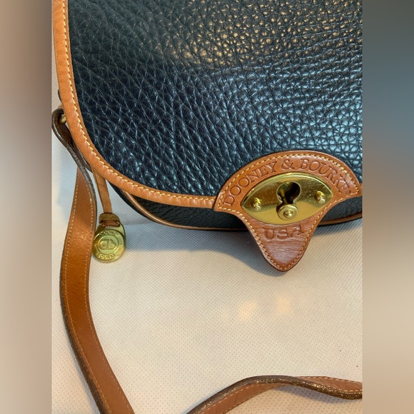 Dooney & Bourke vintage cavalry trooper bag pebbled leather crossbody - Picture 7 of 9